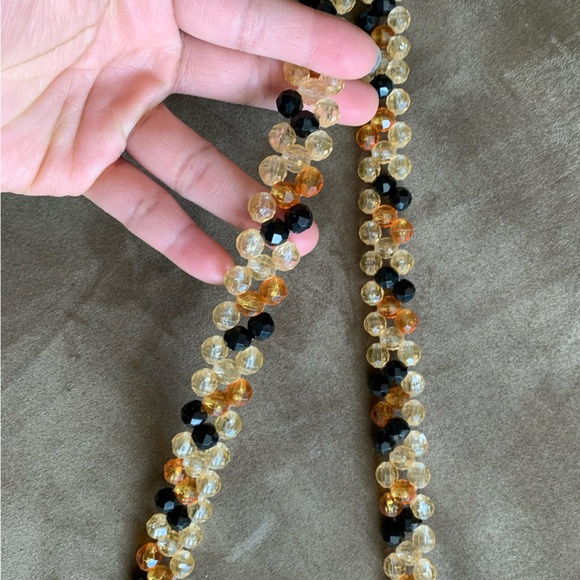 Susan Alexandra Leopard Heart Beaded Crossbody Shoulder Bag Purse - Picture 9 of 15